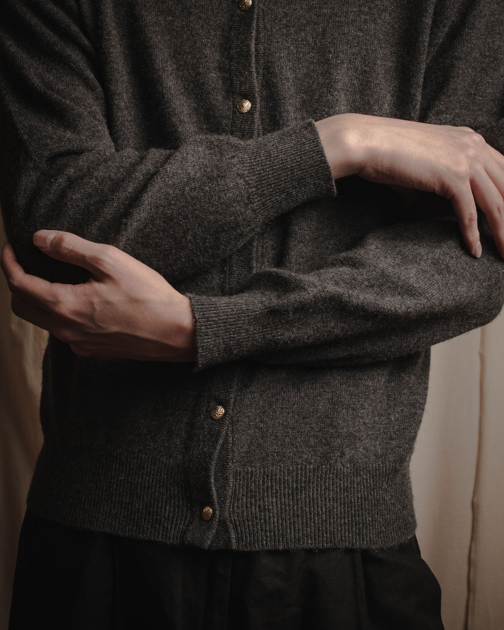 "Christian Dior" 90’s jewel-button knit cardigan