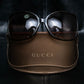 "GUCCI" Dark brown GG accent sunglasses