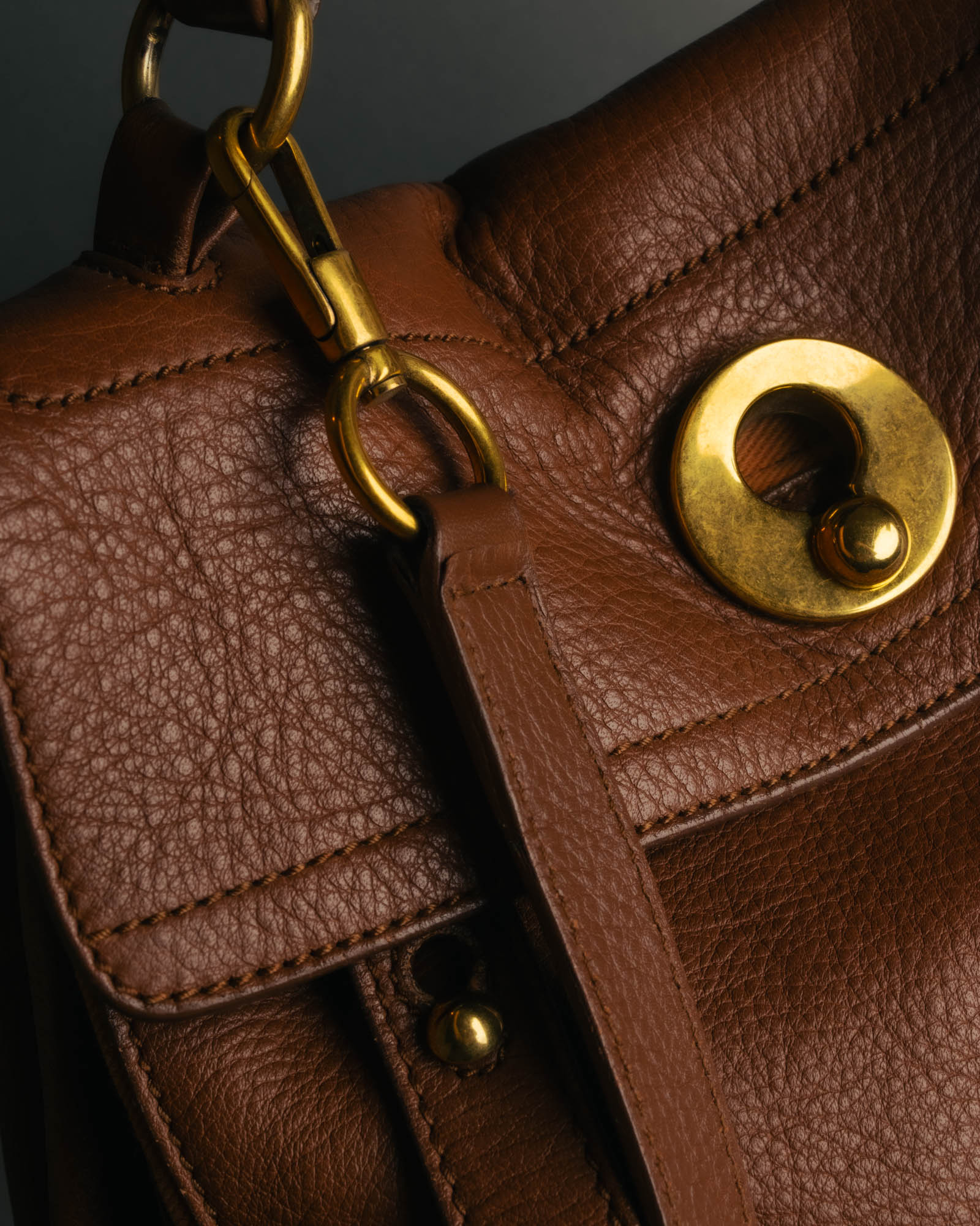 "Yves Saint Laurent" 00's-10's Structured leather shoulder bag