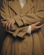 -SPECIAL- “HERMÈS” 90’s-00’s Margiela era draped wool trench coat