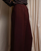 "JEAN PAUL GAULTIER" Beautiful drape burgundy wide slacks