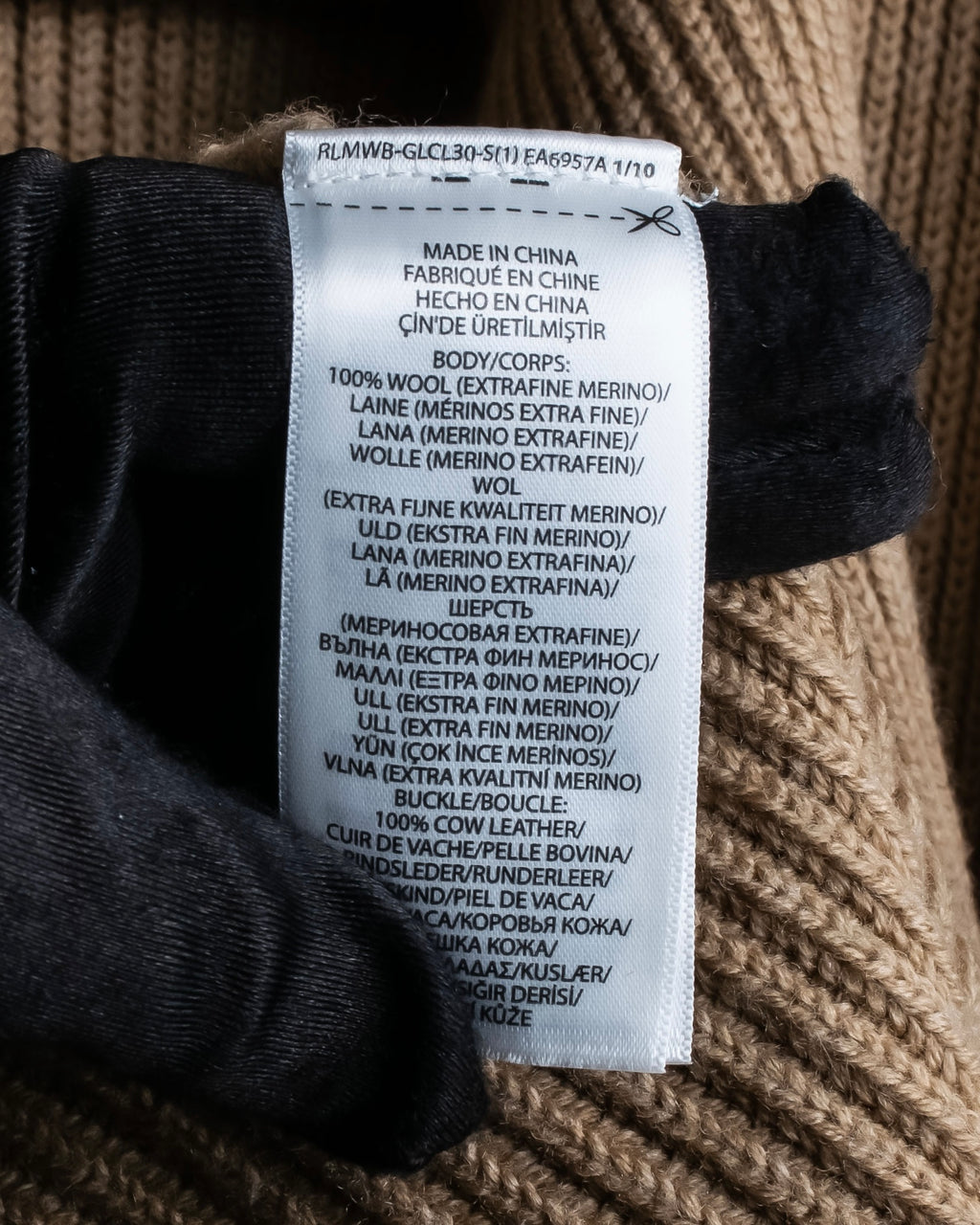 "POLO Ralph Lauren" Buckle closure design ribbed cardigan