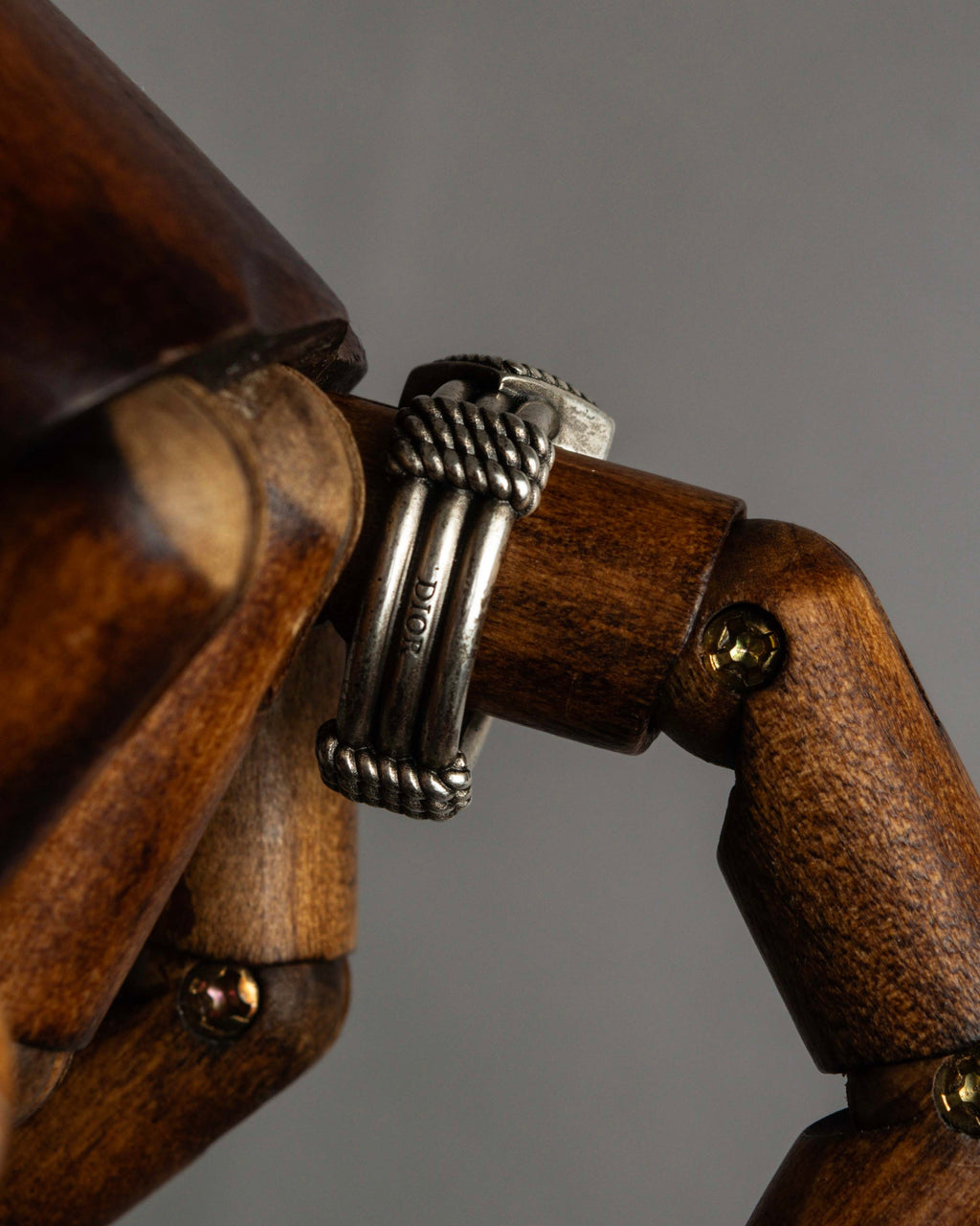 "Christian Dior" Buffalo design silver ring