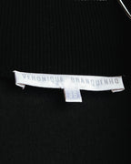 "Véronique Branquinho" 90's-00's Cotton velour v-neck sweatshirt
