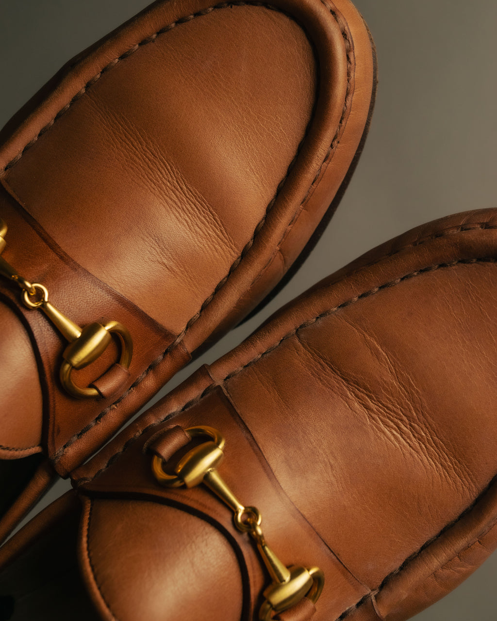 “GUCCI” 70’s-80’s Horsebit leather loafers