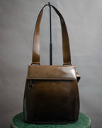 “Salvatore Ferragamo” 90’s-00’s glossy gancini shoulder bag