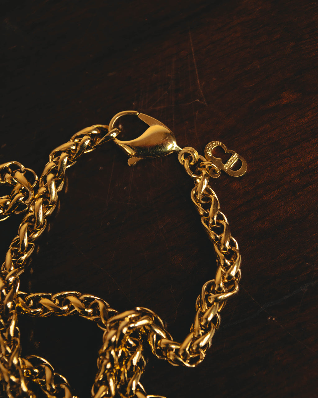 "Christian Dior" 80's-90's Ornate pendant necklace