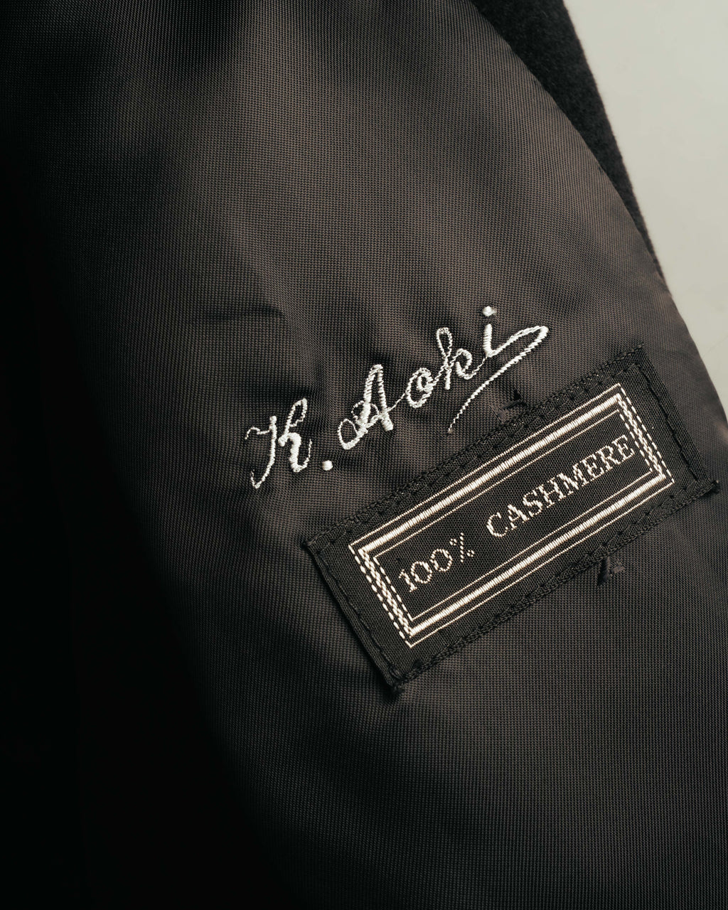 "LANVIN" 90's Classically tailored cashmere overcoat