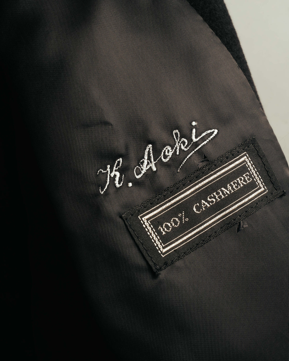 "LANVIN" 90's Classically tailored cashmere overcoat