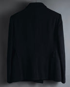 "PRADA" 90’s-00’s Minimal double-breasted wool jacket