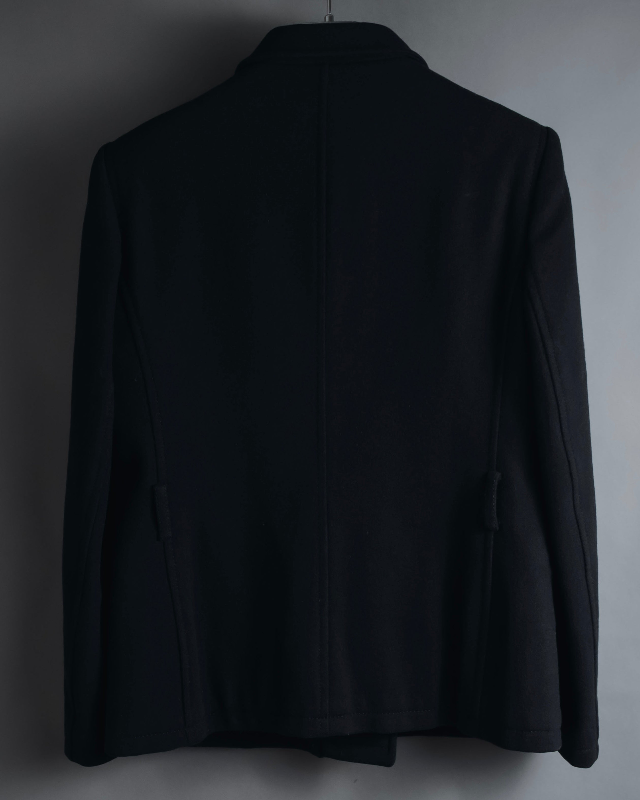 "PRADA" 90’s-00’s Minimal double-breasted wool jacket