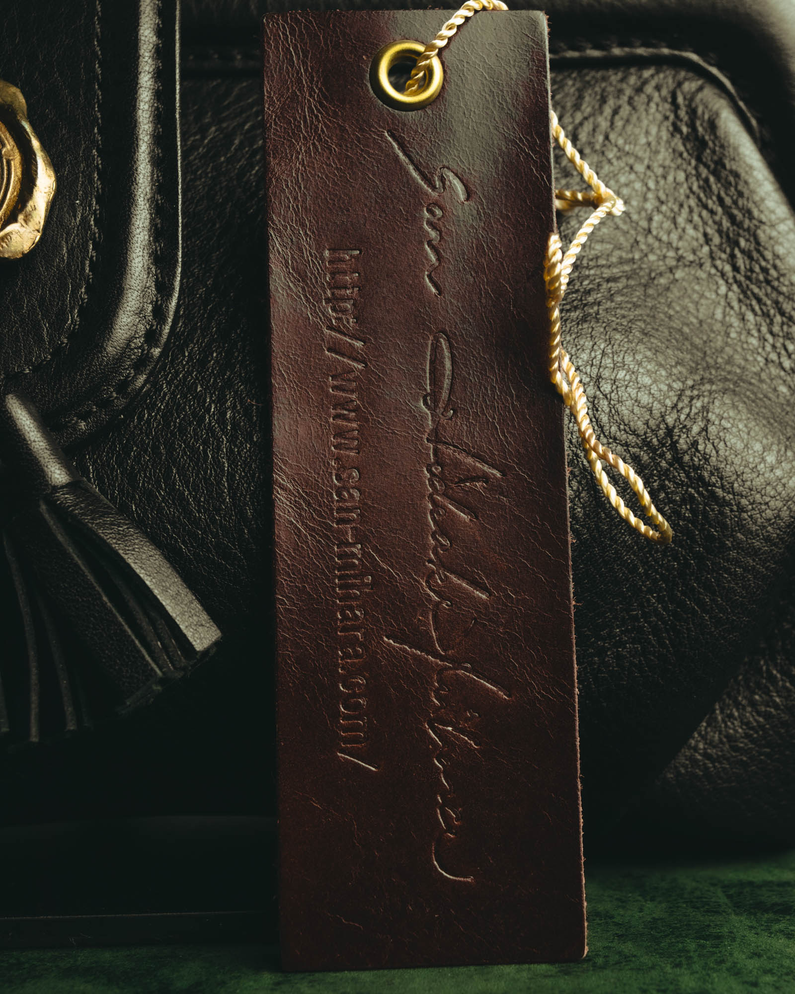 “SAN HIDEAKI MIHARA” 2000’s-2010’s black leather chain shoulder bag