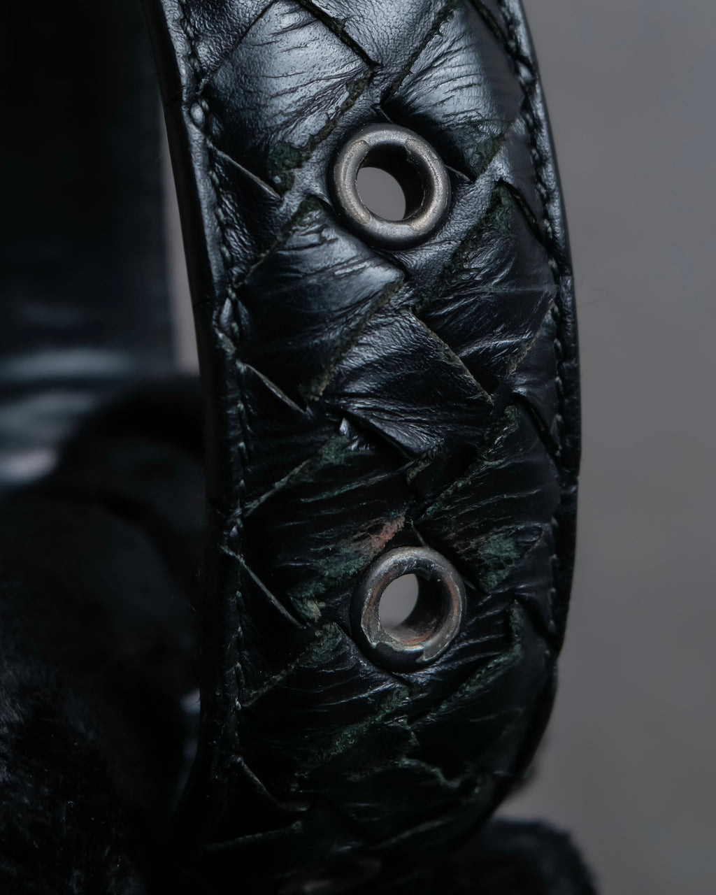 "BOTTEGA VENETA" Intrecciato leather belt