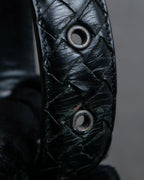 "BOTTEGA VENETA" Intrecciato leather belt