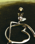 “BALENCIAGA” 2017-2023 organic heart and arrow clip-on drop earrings