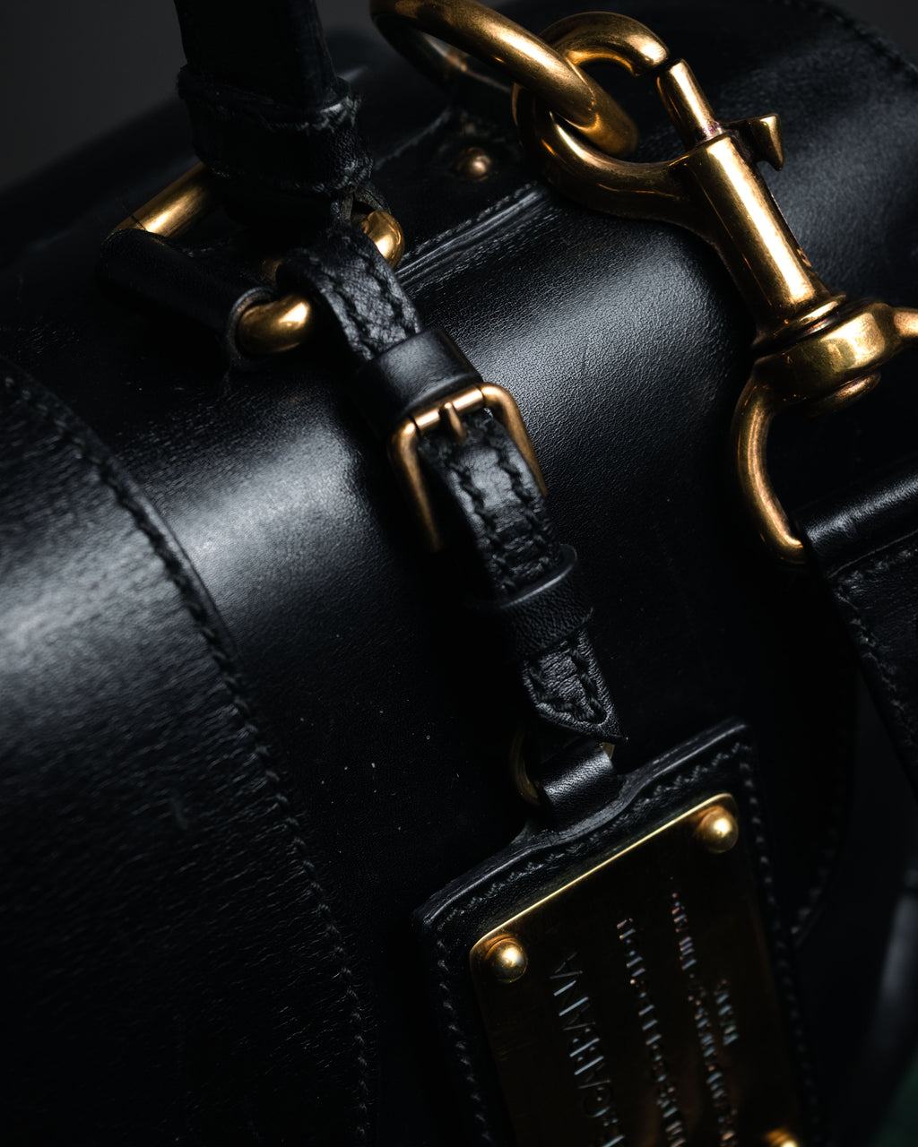 –SPECIAL– “DOLCE & GABBANA” 00’s-10’s Miss orient padlock leather satchel