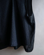 "tricot COMME des GARCONS" 96SS eyelet lace design patterned fabric switching vest