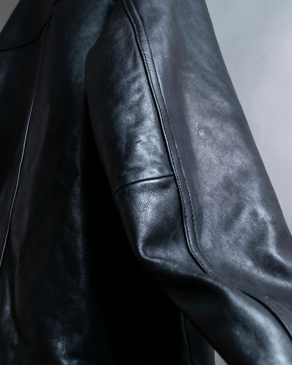 "M. JULIAN" High quality leather single riders blouson
