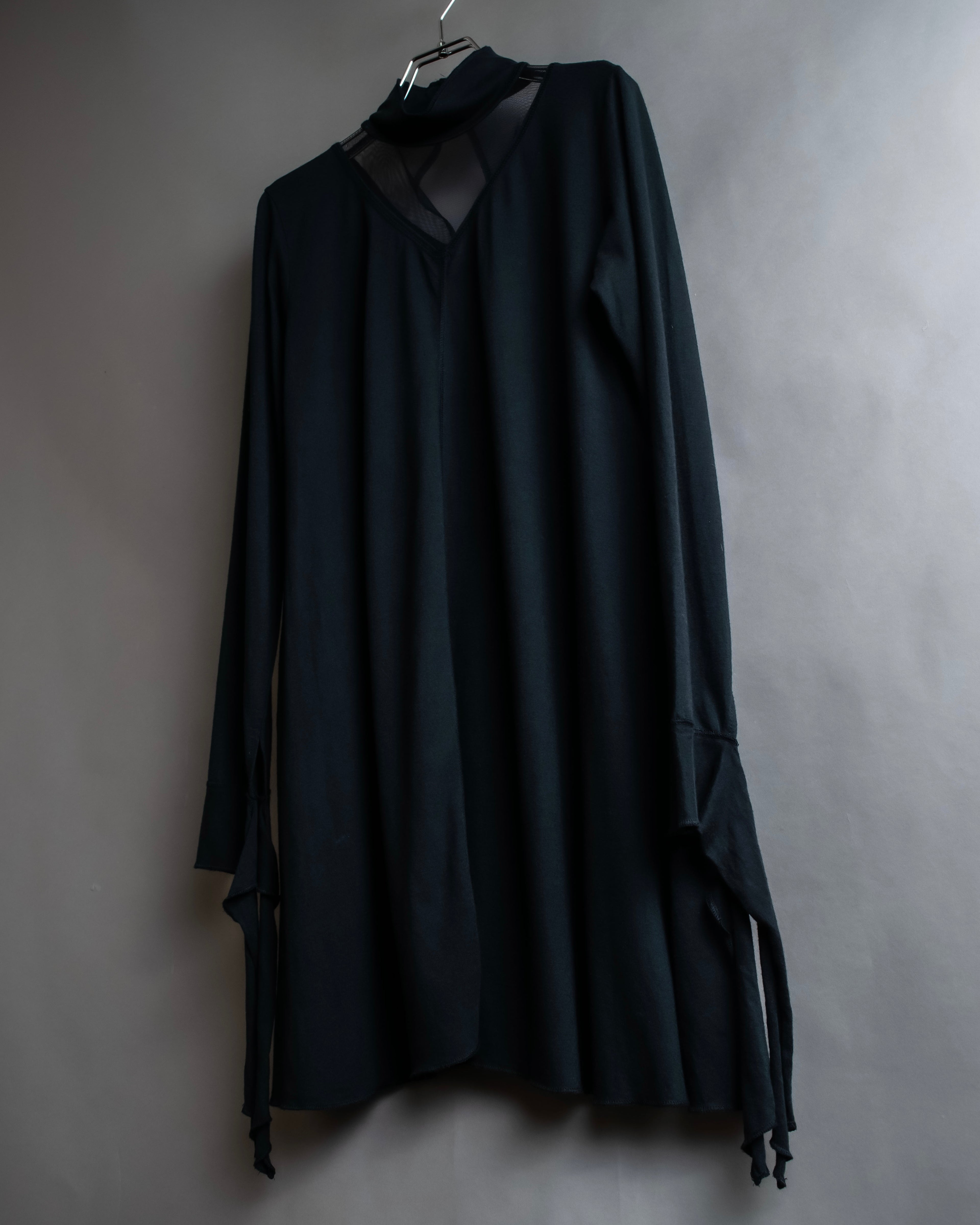 "JUNIOR GAULTIER" Sheer layered tie detail dress