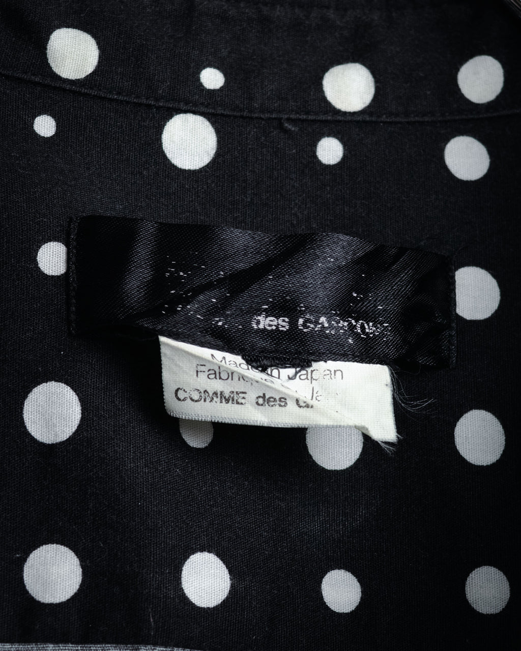 “COMME des GARÇONS” 2010SS Graphic polka dot cotton shirt