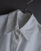 "MM6 MAISON MARGIELA" 20SS Frilled overlay cotton hybrid shirt