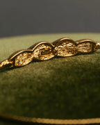 "Christian Dior" 80's-90's Gold tone rhinestone bracelet
