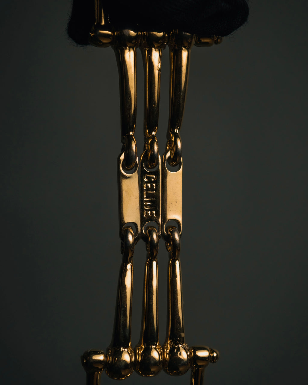 “CELINE” 2019-2024 Gold maillon horsebit bracelet