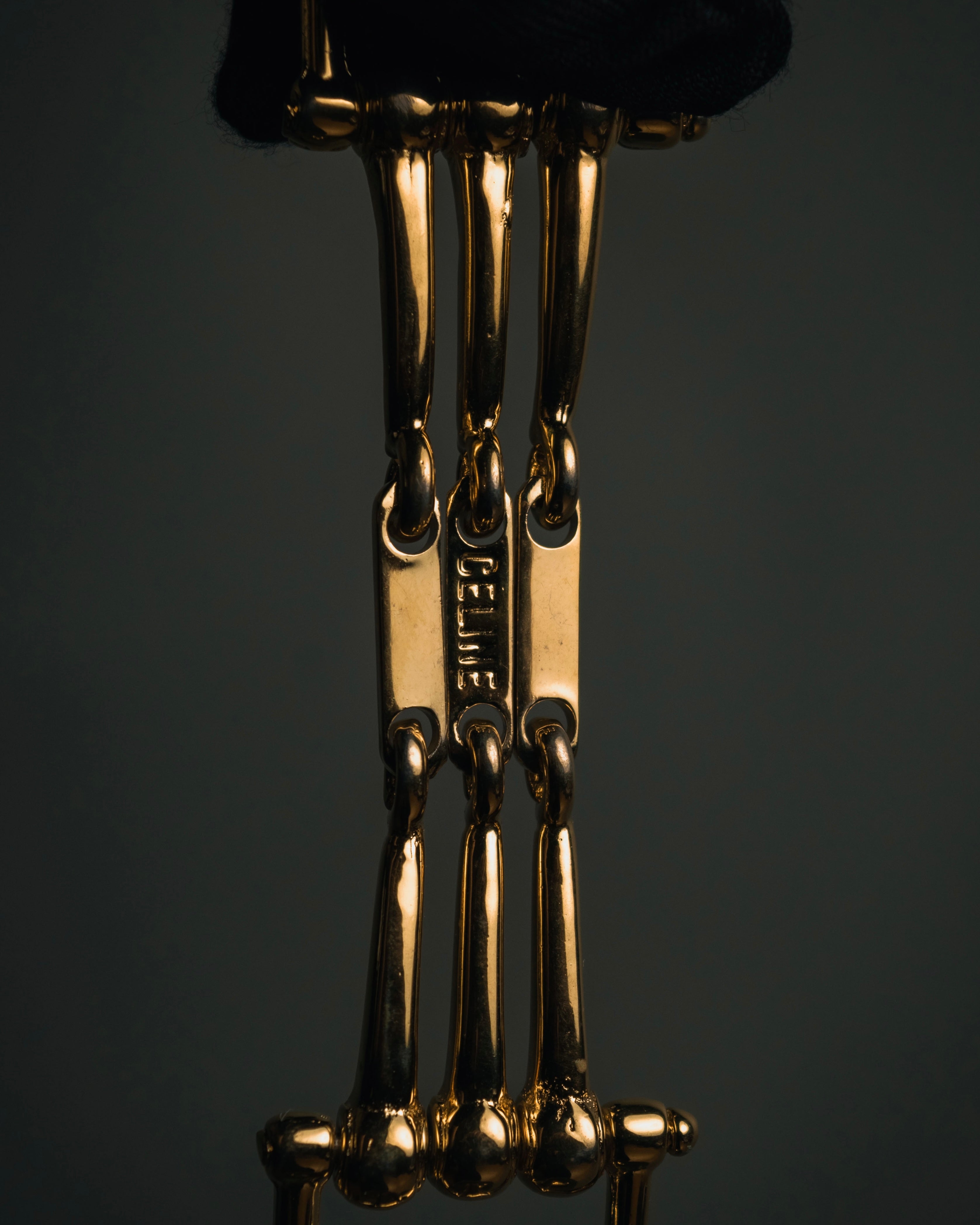 “CELINE” 2019-2024 Gold maillon horsebit bracelet