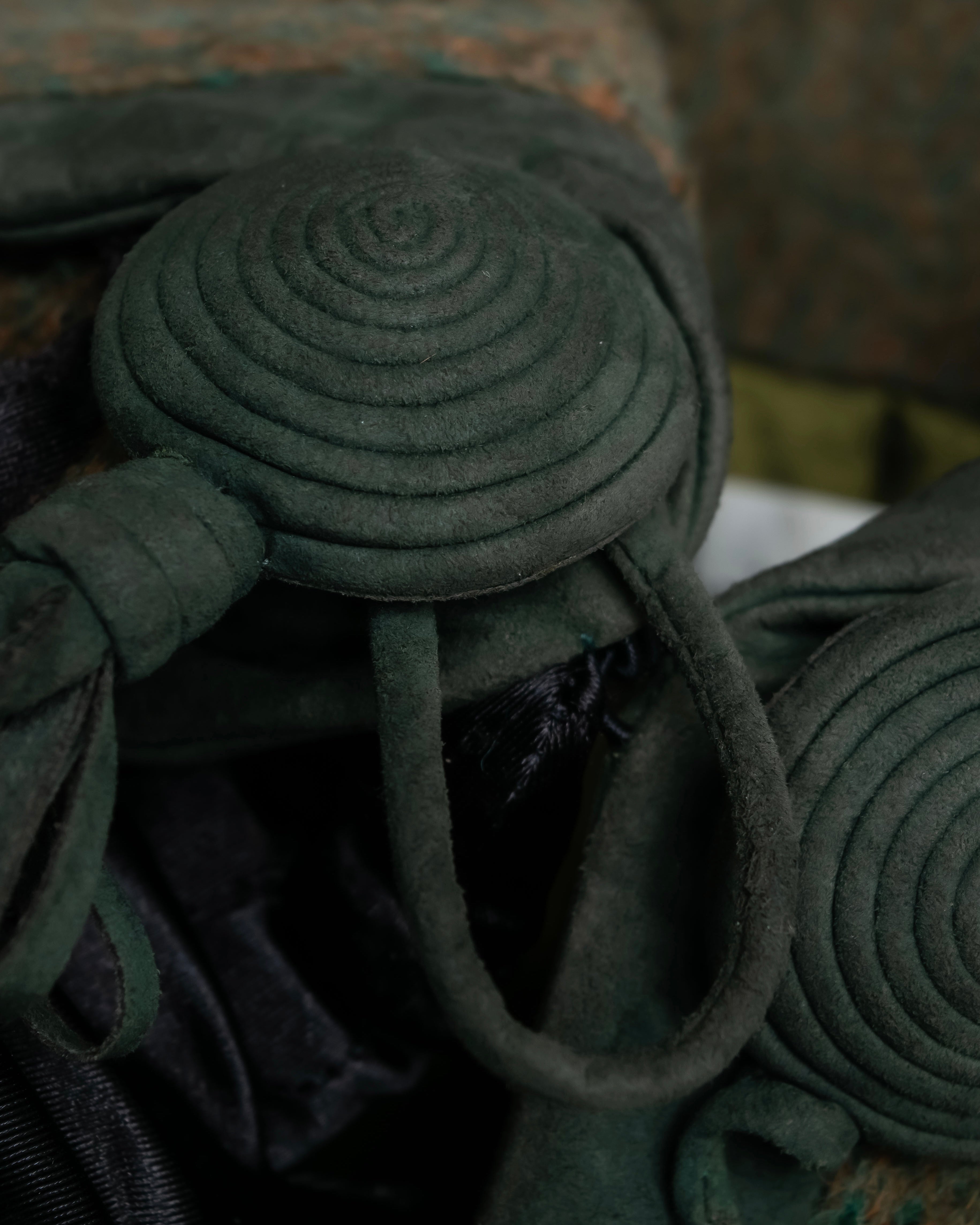 "Christian Dior" Unique fastening pile fabric coat