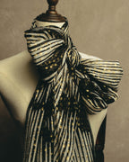 -SPECIAL- “GUCCI” 00’s-10’s Metallic printed sheer stole