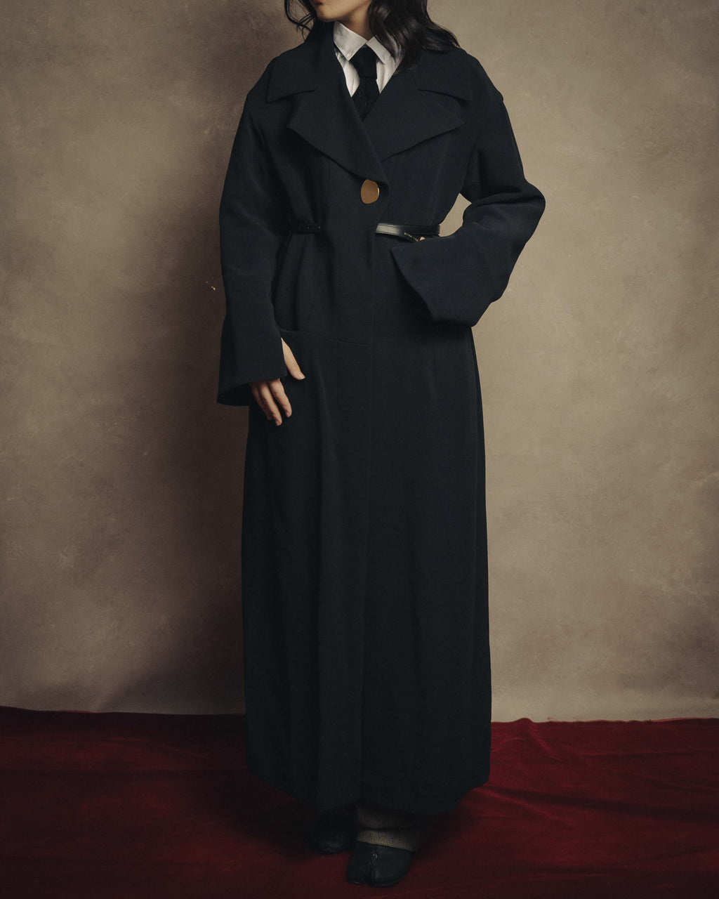 -SPECIAL- “HARUNOBU MURATA” 2024 SS Sculptural belted dress coat