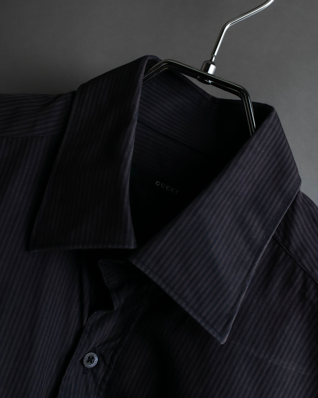 "GUCCI" Slightly glossy pinstripe oversized shirt