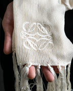 "LOEWE" Shiny silk anagram logo stole