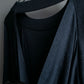 "ISSEY MIYAKE" Open back design pullover and easy pants 
silk fabric set up