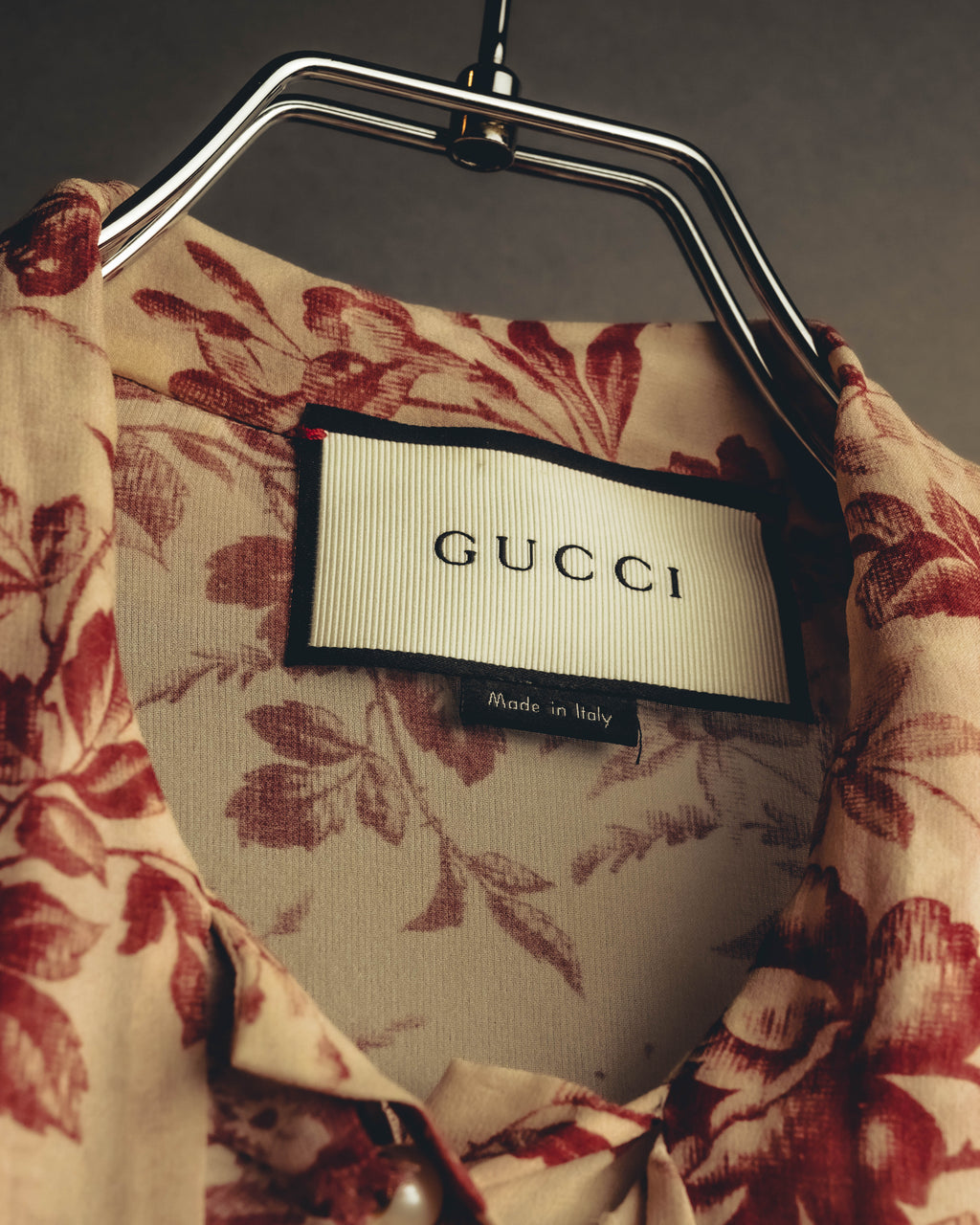 -SPECIAL- "GUCCI" 2010's-20's Romantic floral ruffle blouse