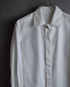 "Christian Dior" Diamond pattern woven metal button shirt