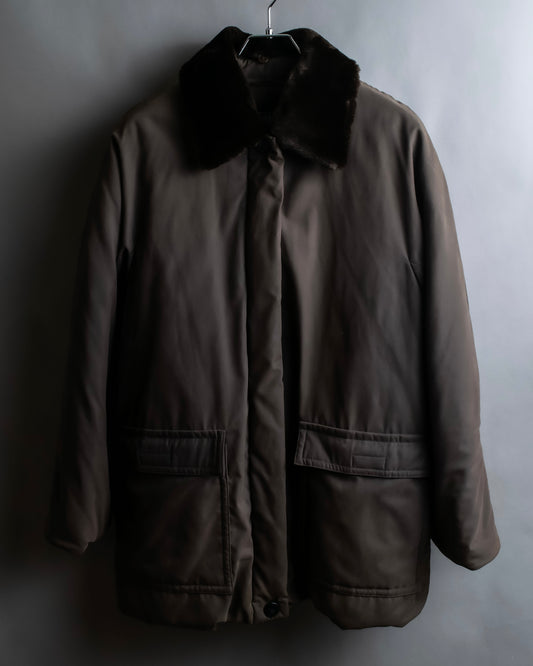 "Weekend Max Mara" Fur collar front zipper blouson