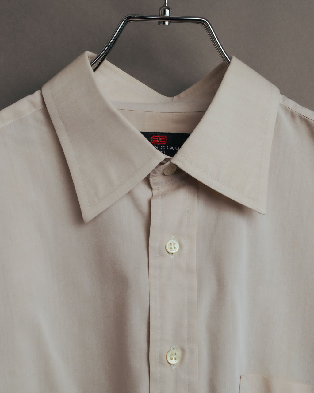 “BALENCIAGA” 90’s-00’s Relaxed pale dress shirt