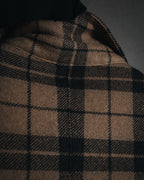 "LARDINI" Checked three-button soft-shoulder tailored jacket