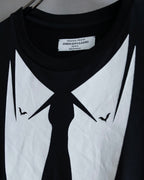 "John Galliano" Tie motif trompe l'oeil design pullover