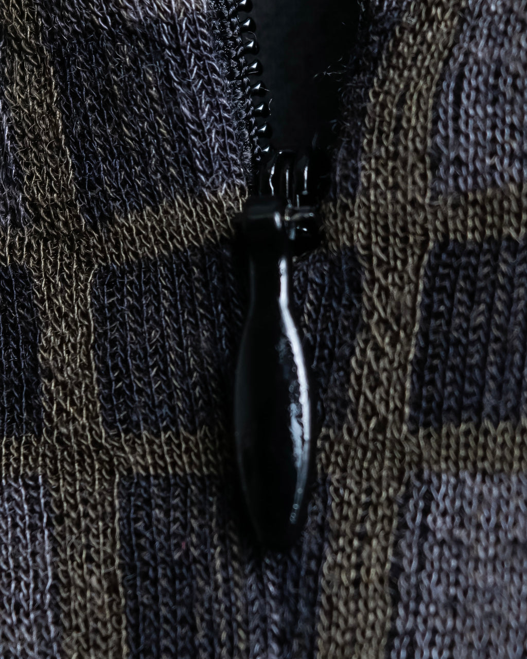 "HERMES" Check pattern cropped skirt