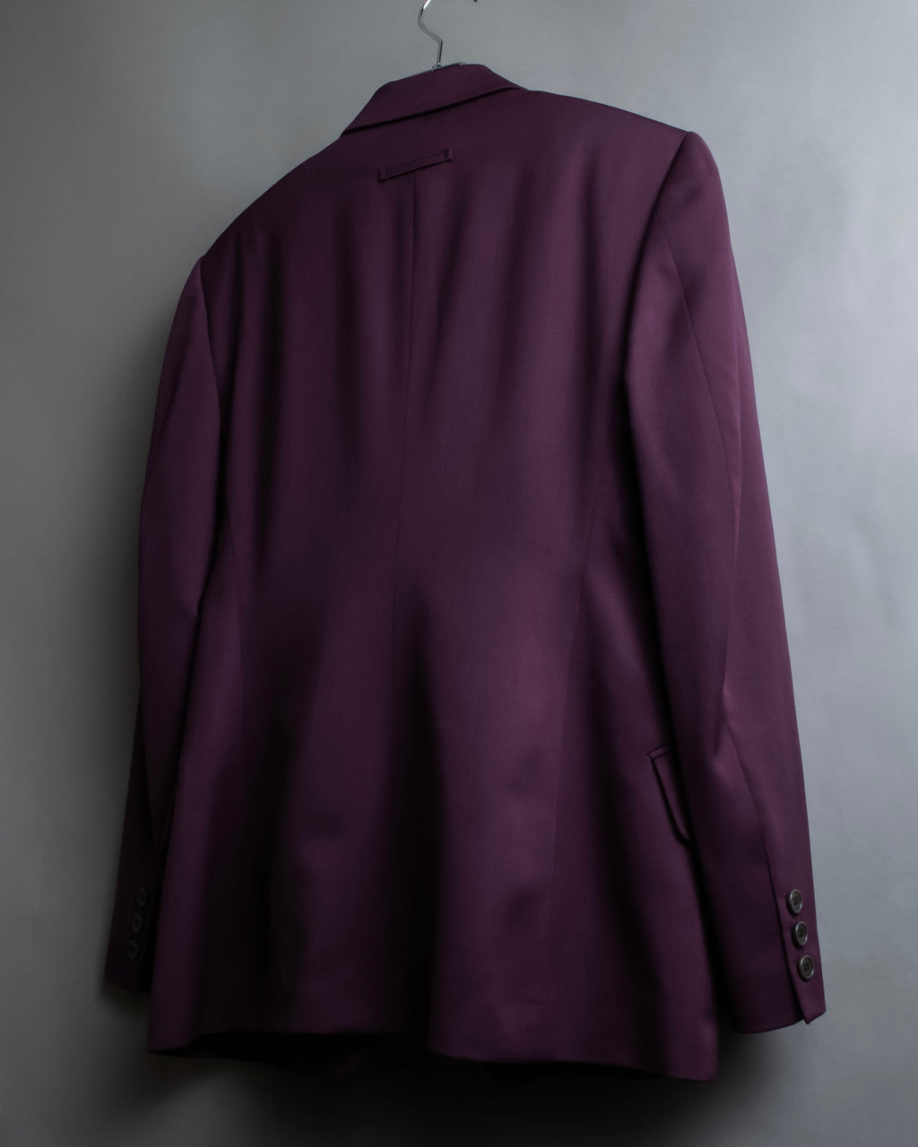 "JEAN PAUL GAULTIER FEMME"
 Beautiful purple color shaped wool tailored jacket