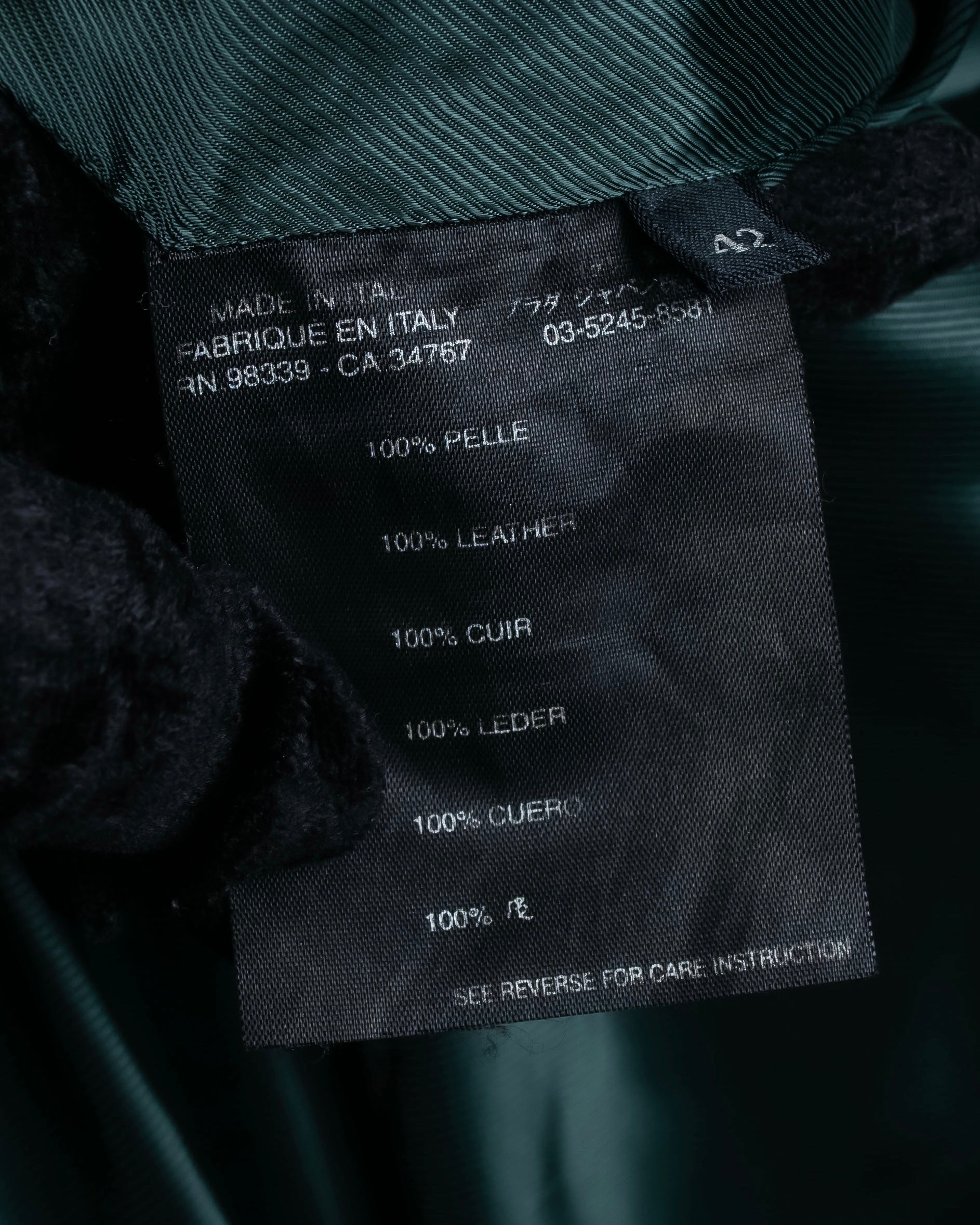 "PRADA" Stitching design suede belted coat