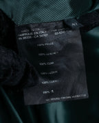 "PRADA" Stitching design suede belted coat