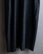 "MAISON MARGIELA" 16AW Deep tuck design sleeveless dress