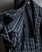 "Vintage windowpane tailored jacket"