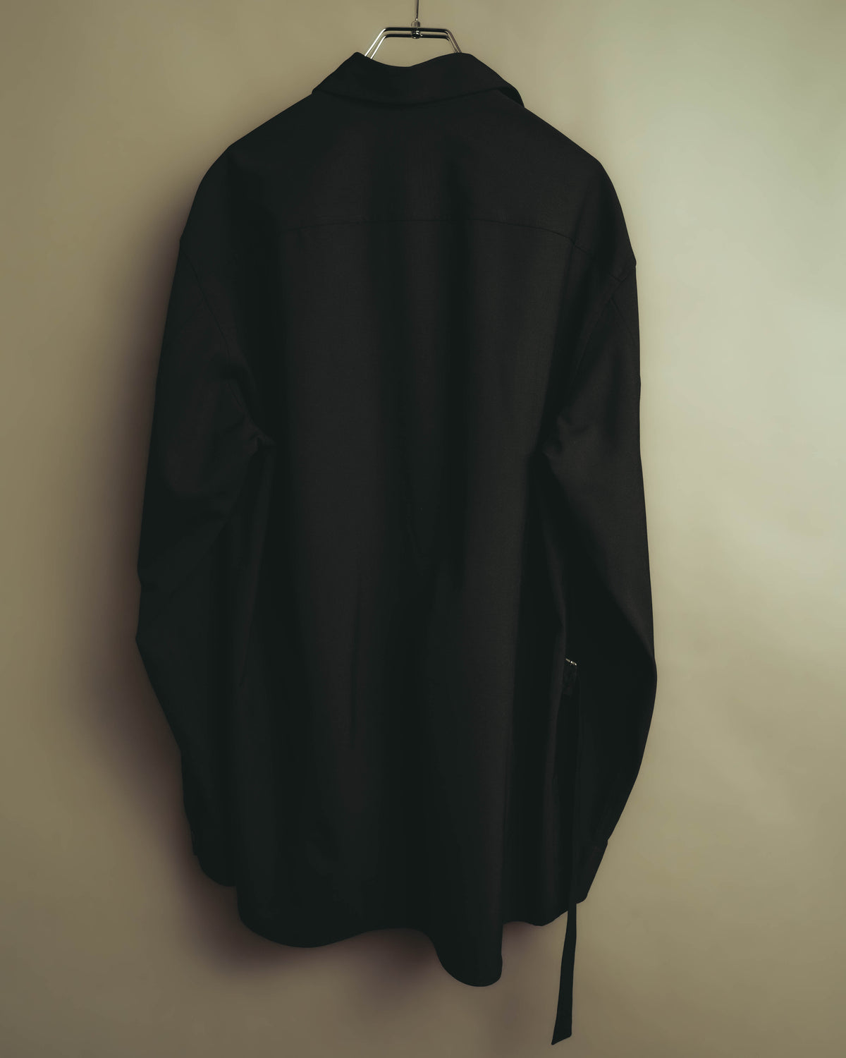 -SPECIAL- “VALENTINO” 2020-21 belted oversized wool-blend shirt