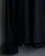 Vintage double zip ribbon flower design sheer jacket