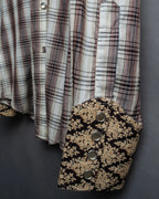 "GUCCI" Floral and checkered western shirt