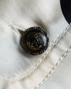 "GIANNI VERSACE" Irregular dot pattern silk shirt